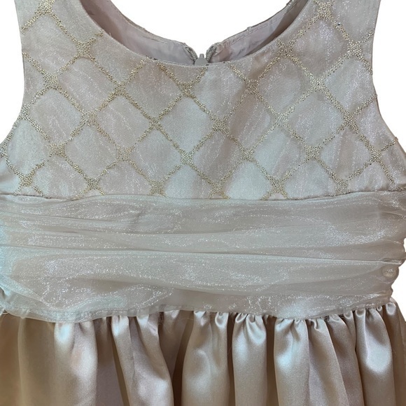 Bonnie Jean Blush Pink Gold Occasion Fancy Dress 7 - Picture 2 of 6